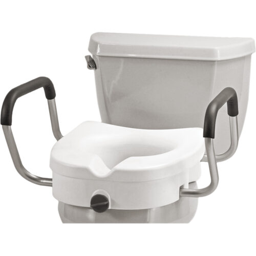 Nova Raised Toilet Seat with Detachable Arms 5"