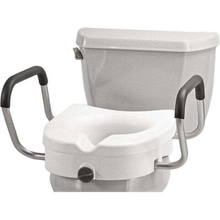 Nova Raised Toilet Seat with Detachable Arms 5"